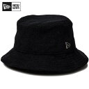 ニューエラ キャップ バケットハット バケット01 パイル ブラック メンズ レディース おしゃれ 帽子 黒 NEW ERA PILE BASIC 夏用 UV対...