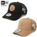 ニューエラ キャップ 9FORTY A-Frame トラッカー Circle Logo コルクパッチ アウトドア 帽子 NEW ERA メンズ レディース メッ...