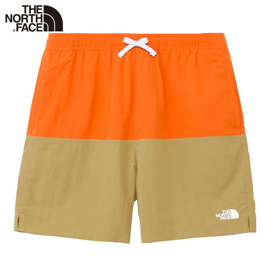 3XL ノースフェイス オレンジ スウェット ハーフパンツ ロゴ ショートパンツ THE NORTH FACE ザ・ノース・フェイス ランニングパンツ メンズ