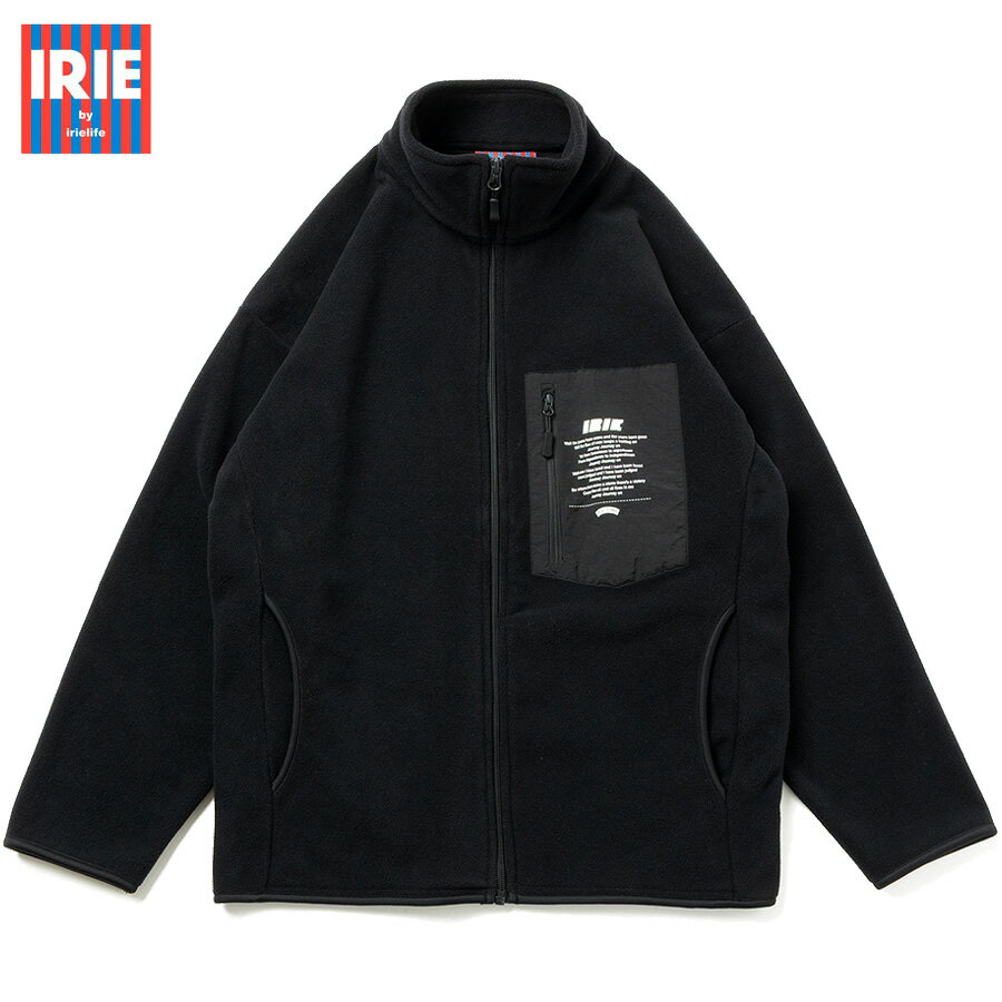 楽天KINGSアイリーライフ フリースジャケット IRIE LIFE JOURNEY FLEECE JACKET メンズ レディース ジャーニー フリース ジップアップ 軽量 保温 秋冬 ブラック ストリート カジュアル ファッション ユニセックス IRIE by irielife プレゼント ギフト IRAW25-030