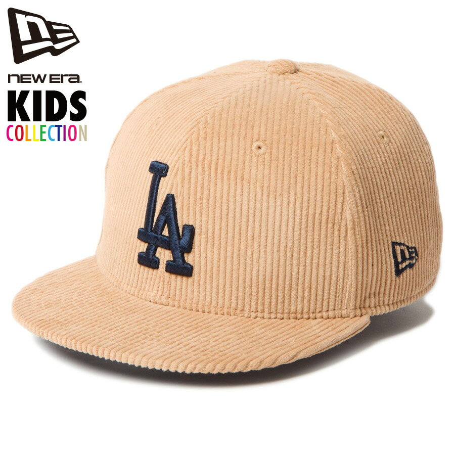 ニューエラ キャップ キッズ NEW ERA Youth 9FIFTY ロサンゼルス ドジャース コーデュロイ ベージュ キ..