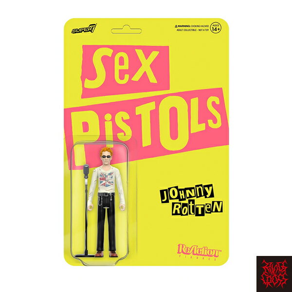 Sex Pistols Johnny Rotten（ジョニー ロットン） ReAction Figures Wave 1 SUPER7 / スーパー7 リアクション フィギュア トイ ホビー おもちゃ アメリカ雑貨 アメリカン雑貨 セックスピストルズ パンクロック UK