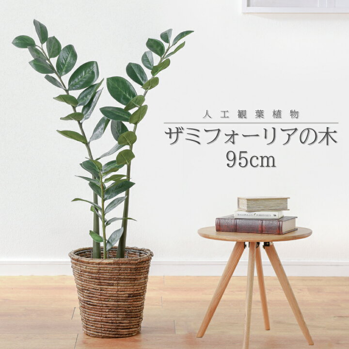 送料無料 リビング 人工観葉植物 ポットカバー付き 衛生的花 ガーデン Diy 枯れない ザミフォリア 観葉植物 フェイク 大型 ザミフォリア 高品質 リアル アーティフィシャルフラワー 造花 鉢 ポット インテリア 癒し グリーン 目隠し リビング 玄関 寝室 書斎 自宅