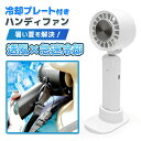 ハンディファン 冷却プレート 付き 2024 最新 首かけ USB 扇風機 充電式 卓上扇風機 首掛け扇風機 角度調整 ネック ストラップ 首かけ 首から下げる...