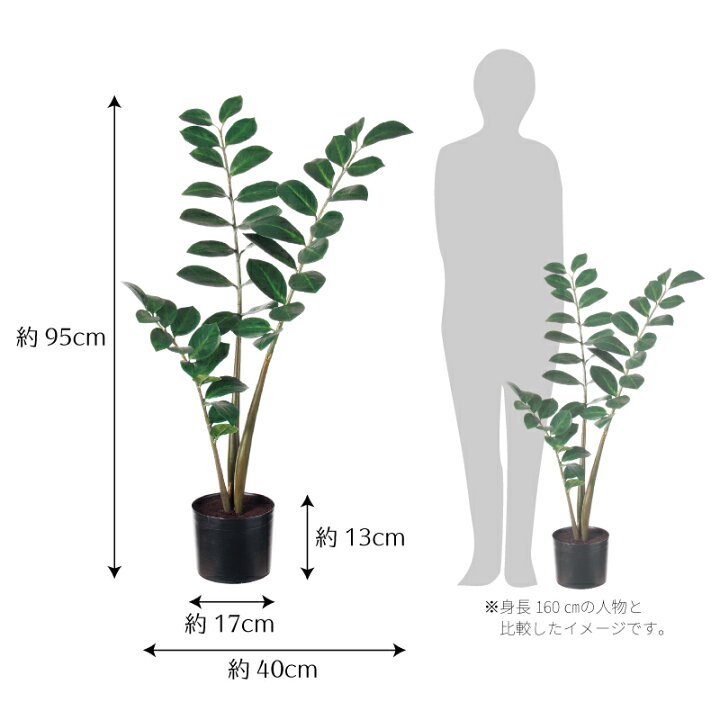 送料無料 リビング 人工観葉植物 ポットカバー付き 衛生的花 ガーデン Diy 枯れない ザミフォリア 観葉植物 フェイク 大型 ザミフォリア 高品質 リアル アーティフィシャルフラワー 造花 鉢 ポット インテリア 癒し グリーン 目隠し リビング 玄関 寝室 書斎 自宅