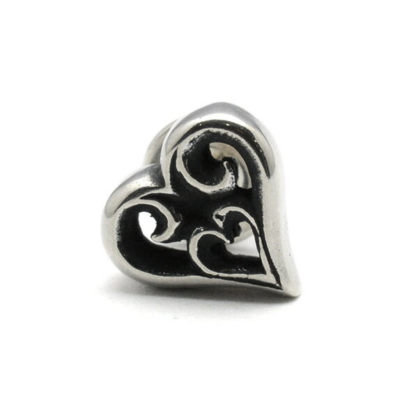 ビルウォールレザー　Bill Wall LeatherTribal Heart Earringトライバルハートイヤリング【1個＝片耳用】E222