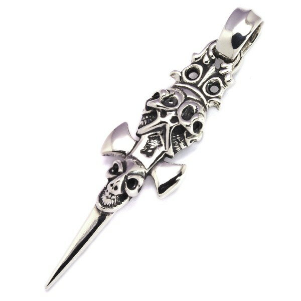 rEH[U[@Bill Wall LeatherTriple GLS Dagger Medium PendantPN1001