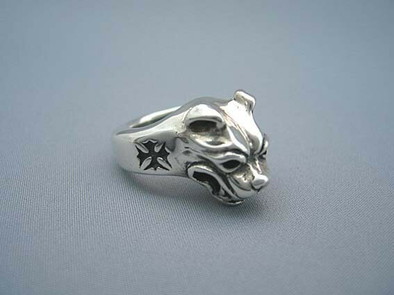 rEH[U[@Bill Wall LeatherSmall Dog Head RingX[hbOwbhOR326