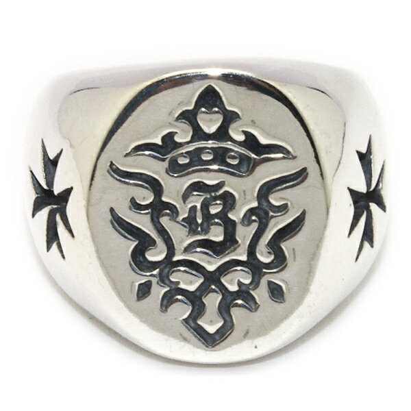 ビルウォールレザー　Bill Wall LeatherB Crown w/CrossesBクラウンw/クロスイーズリングR372