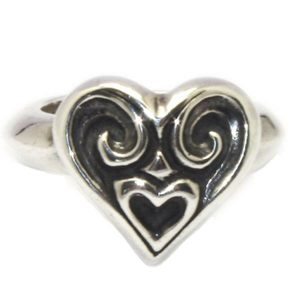 ビルウォールレザー 指輪 メンズ ビルウォールレザー　Bill Wall LeatherTribal Heart RingトライバルハートリングR384