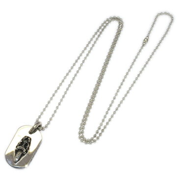 CHROME HEARTS(クロムハーツ)　ドッグタグスモールレイズドダガー　Dogtag SML Raised Dagger l chromehearts 正規品 送料無料 誕生日 プレゼント ギフト レディース メンズ アクセサリー シルバー 925 ネックレス ペア クロム 芸能人 愛用