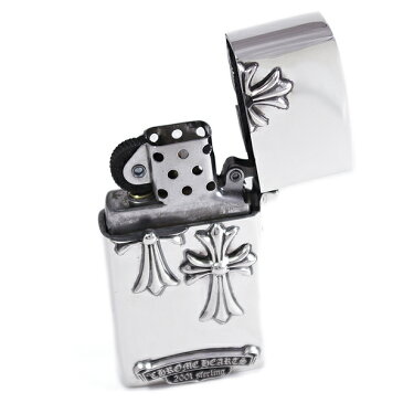 CHROME HEARTS(クロムハーツ)　ライター ジッポナロータイニーCHクロス　Lighter-NZ/SLV-BckDTL 2 Backside Tiny CH Cross l chromehearts 正規品 送料無料 誕生日 プレゼント ギフト レディース メンズ アクセサリー シルバー 925 クロム 芸能人 愛用 Zippo