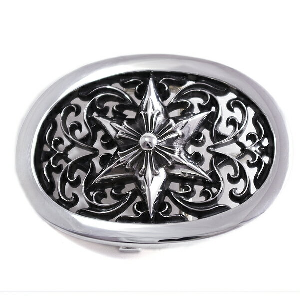 CHROME HEARTS(クロムハーツ)　ベルト バックル クラッシック・オーバルスター1.5　Classic Oval Star Buckle 