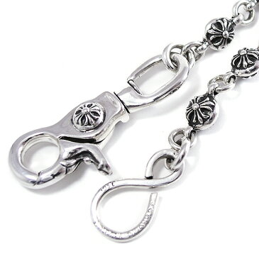 CHROME HEARTS(クロムハーツ)　クロスボールウォレットチェーン　1 Clip #2 Cross Ball Wallet Chain l chromehearts 正規品 送料無料 誕生日 プレゼント ギフト レディース メンズ アクセサリー シルバー 925 クロム 芸能人 愛用