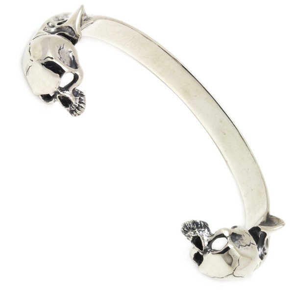 NCW[sbO@CRAZY PIG DESIGNS@TWO SKULL BANGLE (SMALL) 2XJoOX[@#296