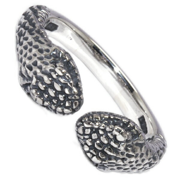 NCW[sbO@CRAZY PIG DESIGNS@TWO HEADED SNAKE RING #483