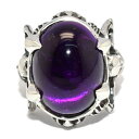 クレイジーピッグ　CRAZY PIG DESIGNS　Twin Skeleton Stone Ring/ Amethyst ツインスケルトン アメジスト #1054