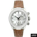ロレックス ROLEX デイトナ Ref.116589RBR 18KWG ダイヤベゼル ホワイトシェル/8Pダイヤ 40mm V番 USED 中古