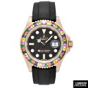 【国際保証書有り】【外装仕上げ済み】ロレックス ROLEX ヨットマスター 40 キャンディ 116695SATS 自動巻き ブラック 18Kエバーローズゴール...