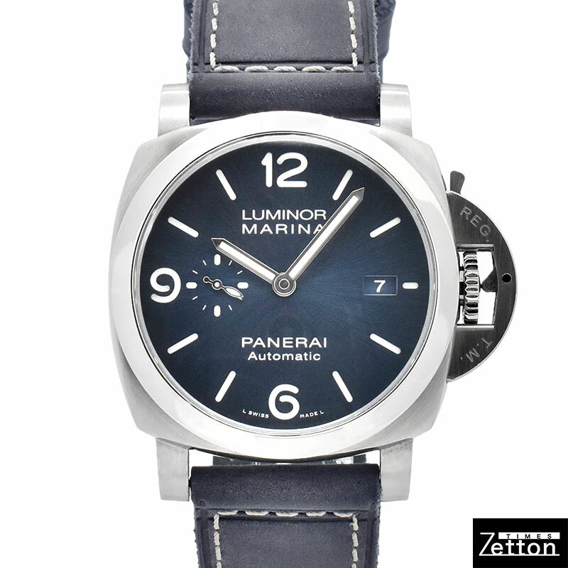 【国際保証書有り】【外装仕上げ済み】パネライ PANERAI ルミノール 44mm マリーナ PAM01313 W番 自動巻き ブルー ステンレススチール 44mm メンズ USED 中古
