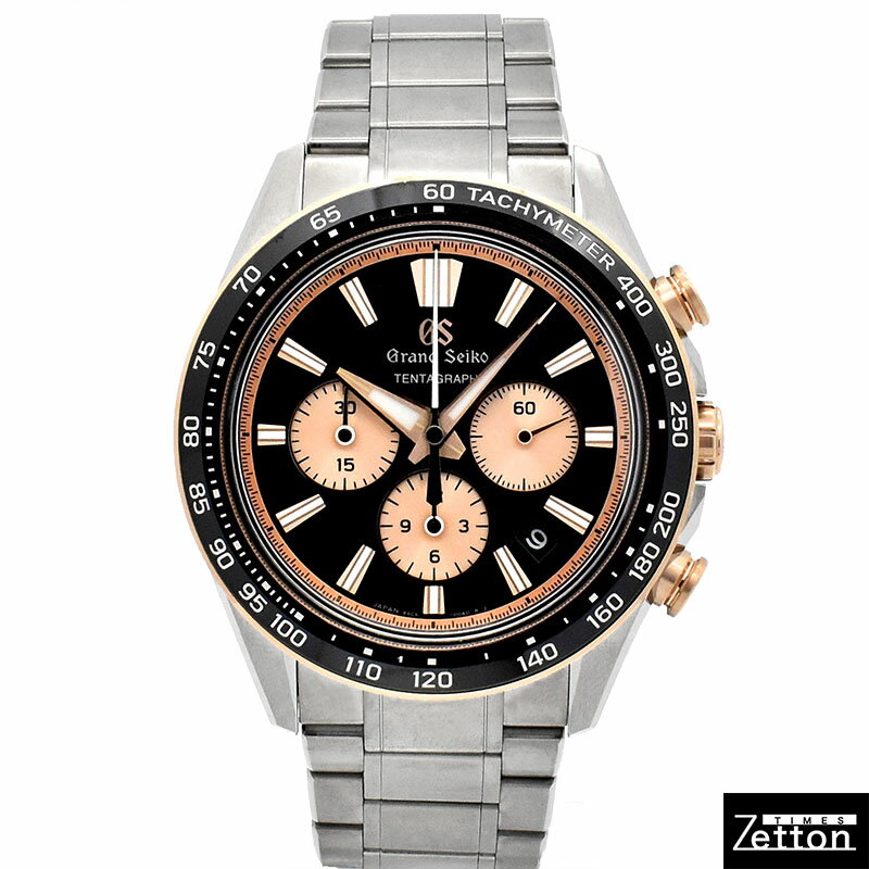 【未使用品】【保証書有り】グランドセイコー GRAND SEIKO エボリューション9 テンタグラフ SLGC004 60本限定 自動巻き ブラック/ピンク チタン 43mm メンズ