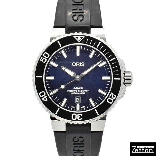 【国際保証書有り】【外装仕上げ済み】オリス ORIS アクイス デイト 733 7730 4135R 自動巻き ブルー ステンレススチール 43.5mm メンズ USED 中古 【国際保証書有り】【外装仕上げ済み】オリス ORIS アクイス デイト 733 7730 4135R 自動巻き ブルー ステンレススチール 43.5mm メンズ USED 中古