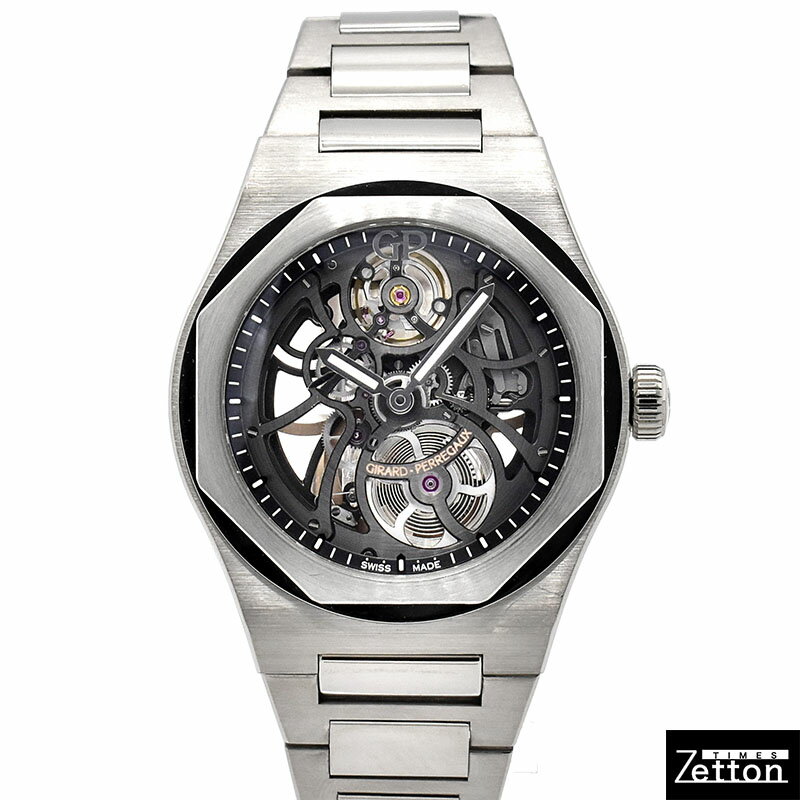 【国際保証書有り】【外装仕上げ済み】ジラール・ペルゴ GIRARD-PERREGAUX ロレアート スケルトン 81015-53-3240-1GM 自動巻き スケルトン 42mm メンズ USED 中古