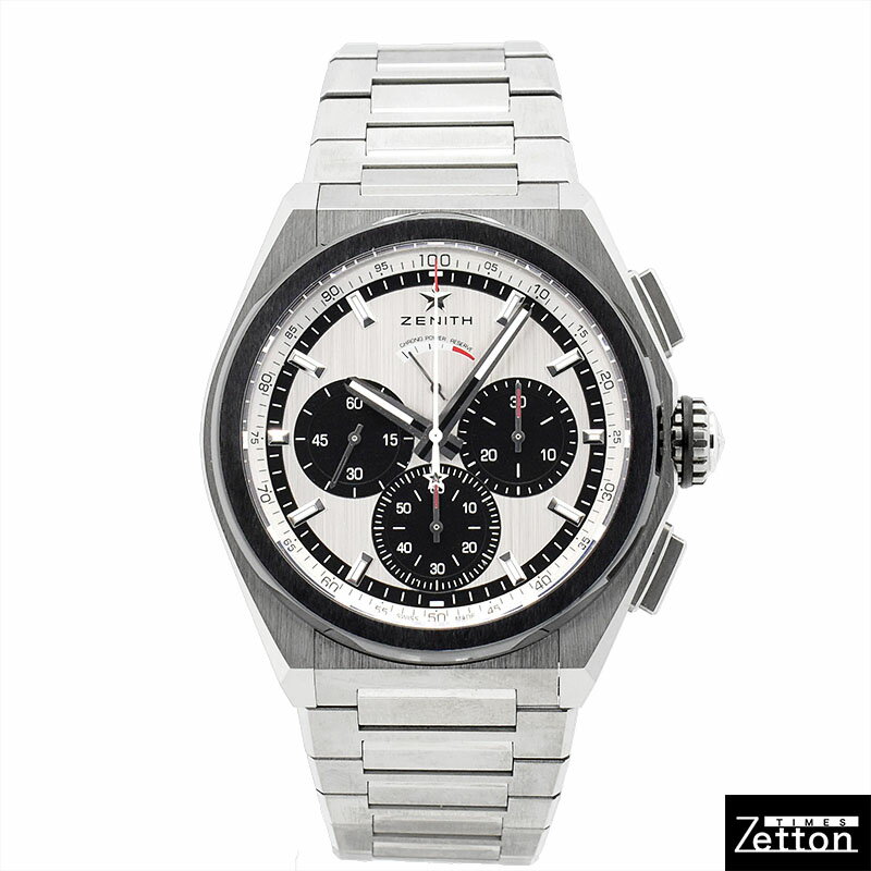 【未使用品】【国際保証書有り】ゼニス ZENITH デファイ エル・プリメロ21 95.9005.9004/01.M9000 自動巻き シルバー/ブラック 44mm メンズ