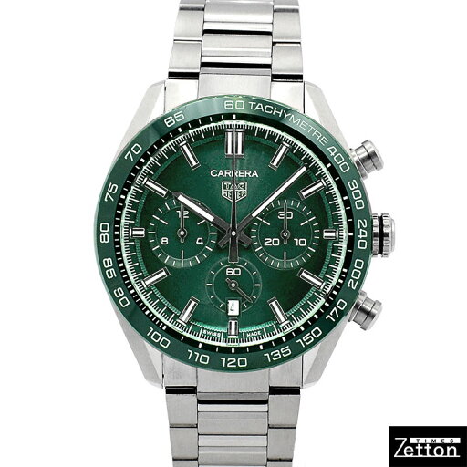 【国際保証書有り】【外装仕上げ済み】タグホイヤー TAG HEUER カレラ キャリバーホイヤー02 スポーツ クロノグラフ CBN2A1N.BA0643 自動巻き グリーン 44mm メンズ USED 中古 【国際保証書有り】【外装仕上げ済み】タグホイヤー TAG HEUER カレラ キャリバーホイヤー02 スポーツ クロノグラフ CBN2A1N.BA0643 自動巻き グリーン 44mm メンズ USED 中古