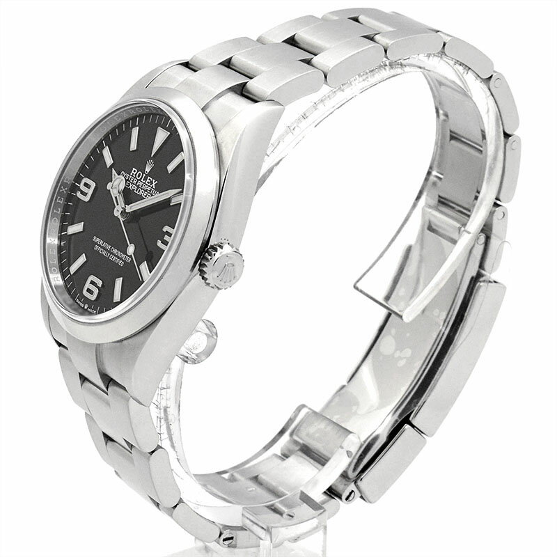 【国際保証書有り】【外装仕上げ済み】ロレックス ROLEX エクスプローラー 36 124270 自動巻き ブラック 36mm メンズ USED 中古