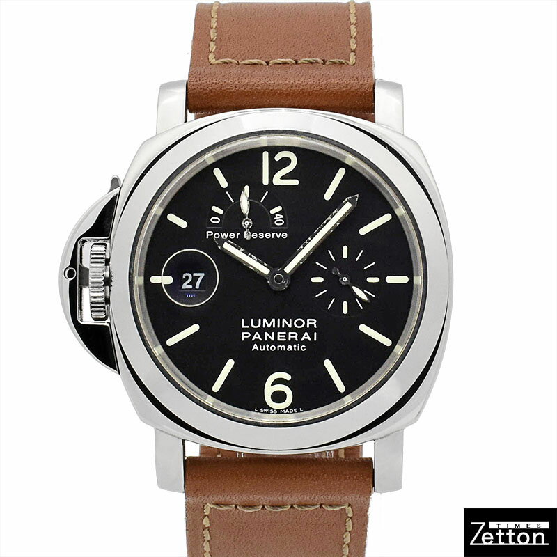 【国際保証書有り】パネライ PANERAI ルミノール パワーリザーブ レフトハンド PAM00123 E番 自動巻き ブラック 44mm メンズ USED 中古