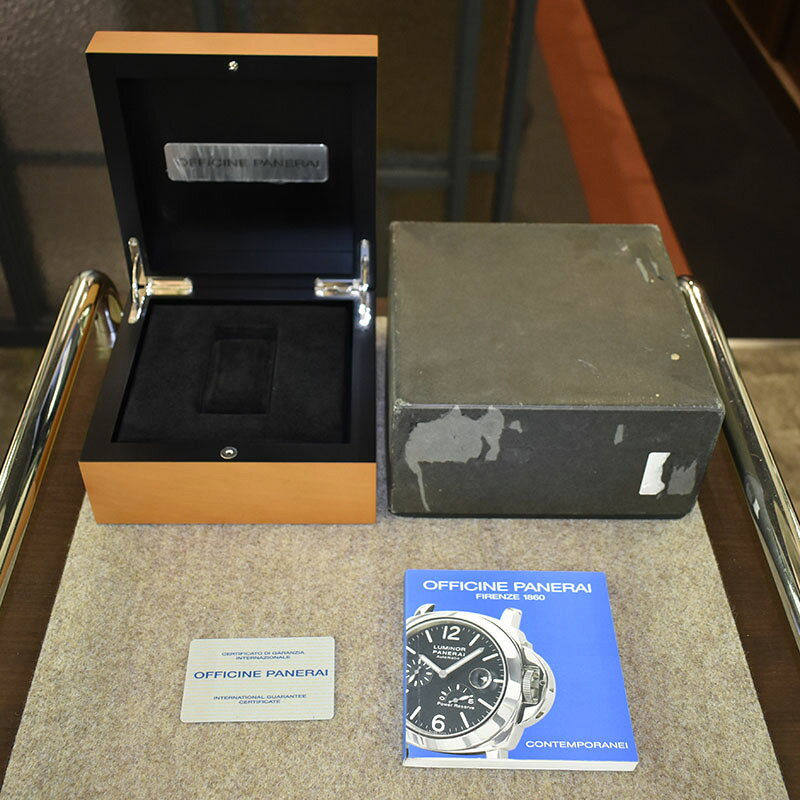 【国際保証書有り】パネライ PANERAI ルミノール パワーリザーブ レフトハンド PAM00123 E番 自動巻き ブラック 44mm メンズ USED 中古