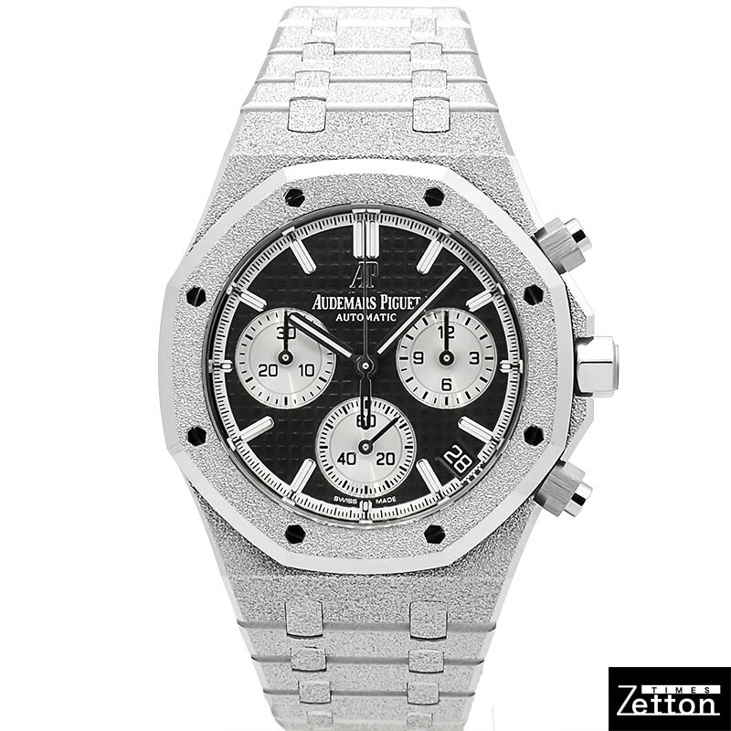 【国際保証書有り】オーデマ・ピゲ AUDEMARS PIGUET ロイヤルオーク フロステッドゴールド クロノグラフ 26239BC.GG.1224BC.02 自動巻き ブラック/シルバー 41mm メンズ USED 中古