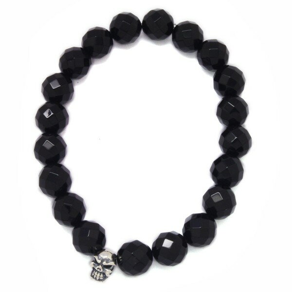 gBX[J[@TRAVIS WALKER@STONE WITH TINY CHOMPS BRACELET (10mm CUT ONYX)@SBC005