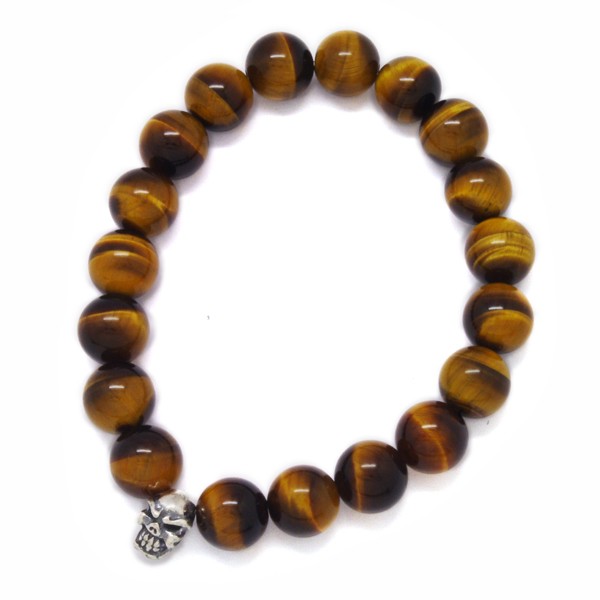 gBX[J[@TRAVIS WALKER@STONE WITH TINY CHOMPS BRACELET (10mm YELLOW TIGER EYE)@SBC009