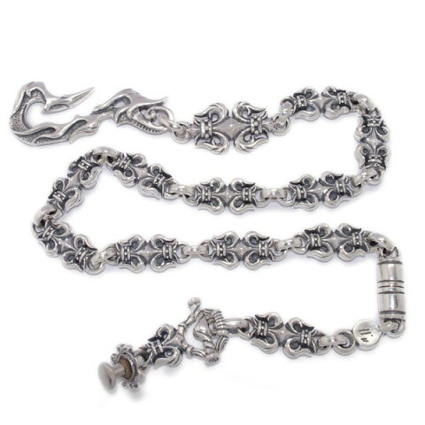 TRAVIS WALKER(トラヴィスワーカー)　Flame Hook Fleur-de-lis Medalion-FDL Links Wallet Chain WCS027