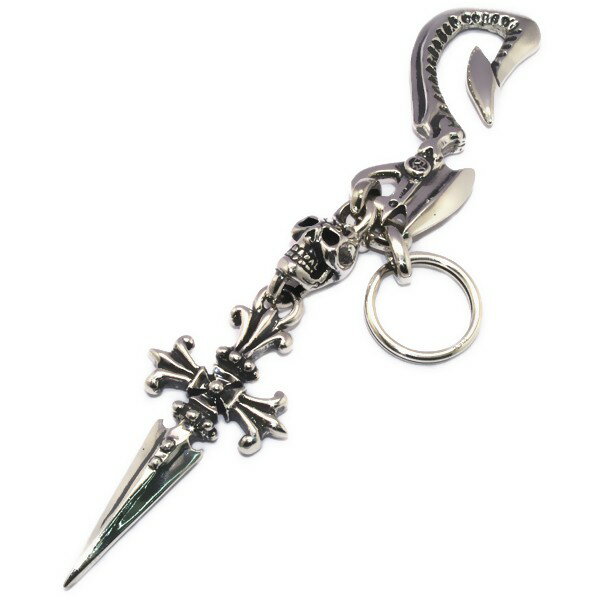 トラヴィスワーカー　TRAVIS WALKER　Hook w/Skull Cross Dagger Key chain KCS024