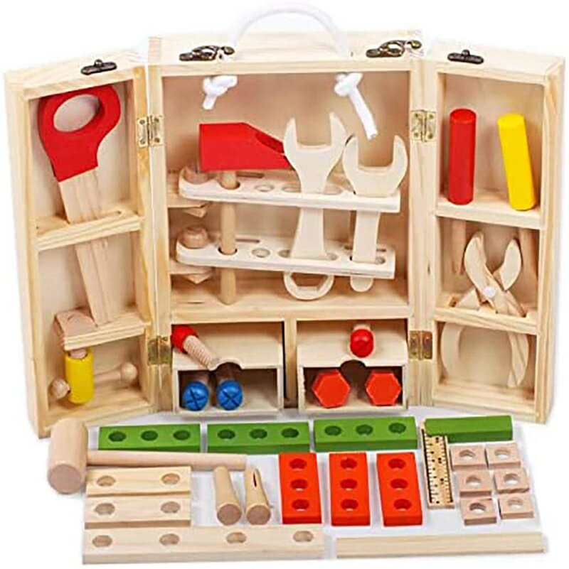 工具おもちゃ 大工さんセットが人気 3歳 4歳 木製知育玩具ギフトのおすすめプレゼントランキング 予算8 000円以内 Ocruyo オクルヨ