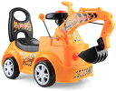 乗用ショベルカー 乗用カー 建設車両 ショベルカー 子供向け 乗用玩具足けり 車おもちゃ 男の子 子どもおもちゃ 玩具 足こぎ 掘削機 多機能ショベルカー モデ...