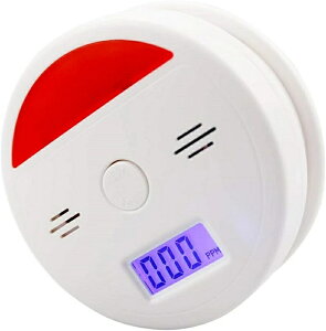 一酸化炭素 警報機 家庭用 CO&火災 2 in 1警報器 COアラーム検出器 火災/一酸化炭素中毒防止 85DB デジタル表示付き キャンプ 冷房 暖炉 リビング 寝室 部屋 天井 車中泊 災害対策 防災グッズ【海外通販】