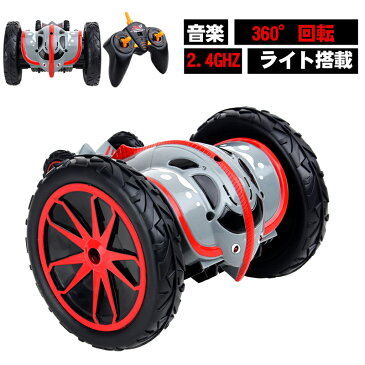 【送料無料】ラジコンカー リモコンカー 電動 スタントカー 360度回転 飛び跳ね ジャンプ オフロード おもちゃ 2.4GHz無線 ミニ RCカー 初心者 防振タイヤ USB 高速 四輪駆動 耐衝撃 子供贈り物 こども向け 車おもちゃ 音楽　ライト搭載　男の子　2019