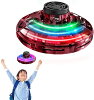 UFO飛行ジャイロ ハンドスピナー 回転で宙に浮く UFO形態 おもちゃ LED 360°回転 ...