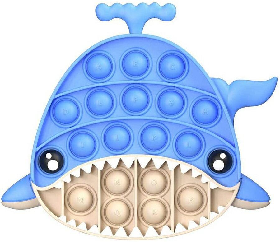 スクイーズ玩具 プッシュポップ サメ型 フィジェットおもちゃ 人気 ボードゲーム 減圧グッズ ストレス解消 バブル感覚 グッズ 洗える可能 家族 子供用 おもちゃ【海外通販】