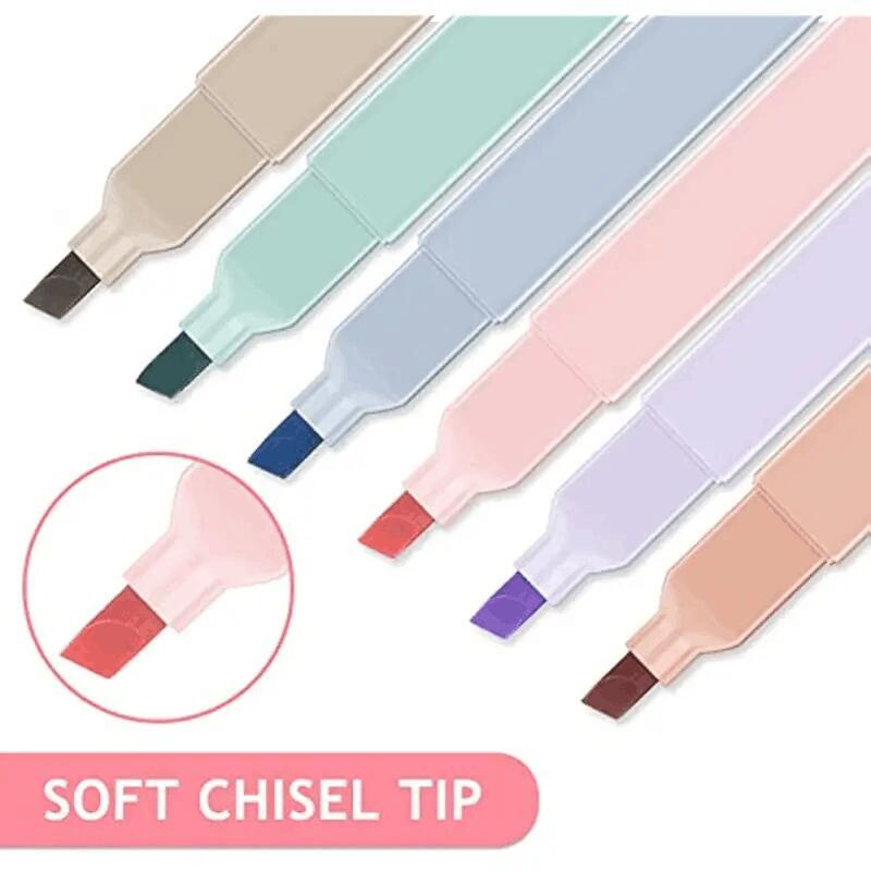 12pcs/セット パステル蛍光ペン アソートカラー、かわいい聖書蛍光ペン ソフトチップ付きにじまない12色蛍光ペンセット 美的マーカーペン カワイイ文房具 スクール用-事務用品【海外通販】 kingstar-10006929 Kingstar サンプル画像3