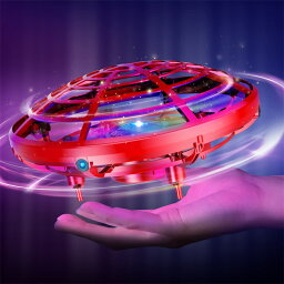 フライングボール ドローン おもちゃ ラジコン 室内 ヘリコプター ドローン UFO ミニドローン ジェスチャー制御 ハンドコントロール 五つのセンサーが搭載 360度回転 自動回避障害機能 自動ホバリング 2段階スピード調整 LEDライト付き クリスマス プレゼント【海外通販】