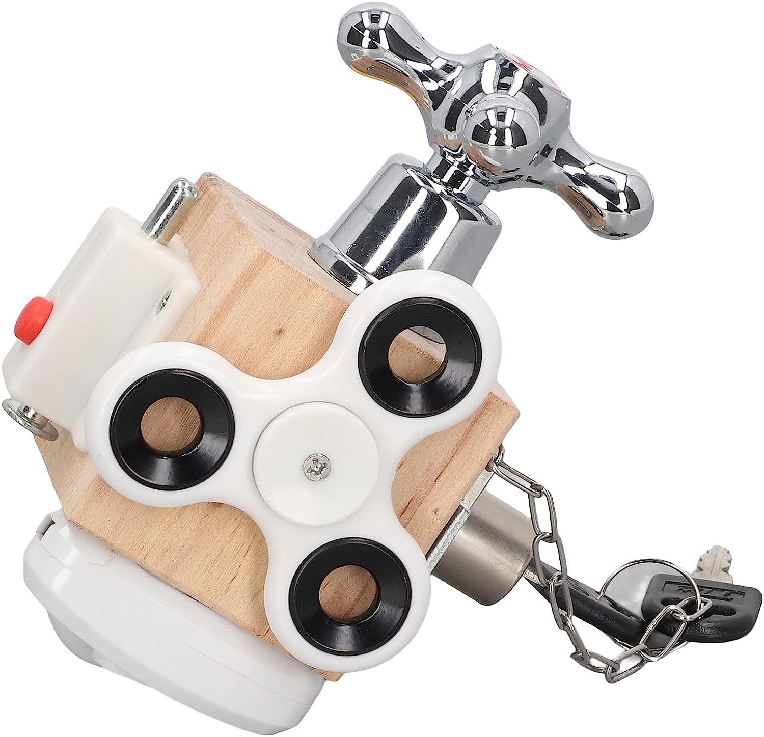 ビジーキューブ 多機能感覚 モンテッソーリロックピッキングおもちゃ 木製早期学習教育玩具 フィジェットトイキューブ キッズ 男の子 女の子 誕生日 プレゼント 入園祝い ギフト 幼稚園【海外通販】