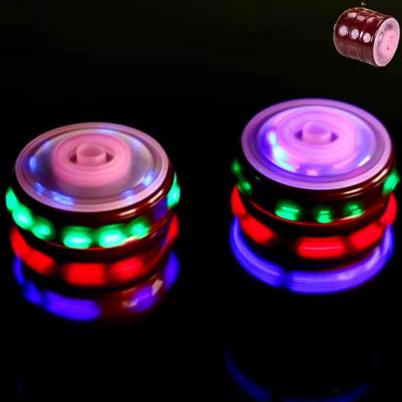 光る ハンドスピナー 子供 おもちゃ 光る 音楽付き 360°回転 LED回転ジャイロスコープ 知育玩具 ストレス解消 減圧おもちゃ【海外通販】