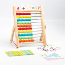 そろばん おもちゃ 百玉そろばん 木製 子供 レインボービーズ アバカス 数字 算数 カード付き 数え棒付き 知育・学習玩具 男の子 女の子 知育玩具 小学生 ...