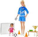 【本日ポイント2倍】バービー サッカーコーチ ドール (2体) プレイセット2 (Barbie Soccer Coach Playset with Blonde Soccer Coach Doll, Student Doll/ GLM47 /MATTEL社/バービー人形 ハウス アクセサリー ボール)