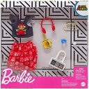 【本日ポイント2倍】バービー アクセサリーファッションパック スーパーマリオ ブラックトップス (Barbie Storytelling Fashion Pack of Doll Clothes Inspired by Super Mario: Graphic Top, Print Skirt /MATTEL /GJG46/ 服 かばん アクセサリ)